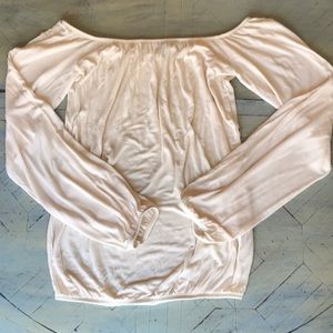 Off the shoulder long sleeve top